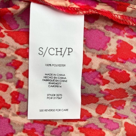 Cabi Heartbreaker Sleeveless Blouse Top in Red Pink, Size Small - Picture 9 of 10